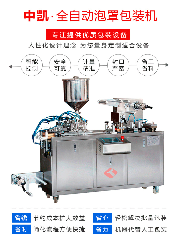 ZK-DP全自动泡罩包装机铝塑泡罩包装机