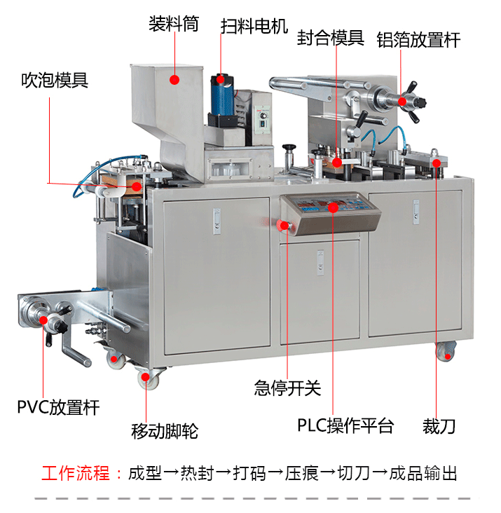 ZK-DP全自动泡罩包装机铝塑泡罩包装机